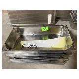 (5) Stainless Steel Chafing Pans 7x12, shallow