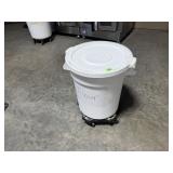 Rolling Bin w/Lid, Used for Flour, 20 gal.