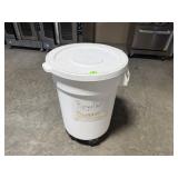 Rolling Bin w/Lid, Used for Sugar, 32 gal.