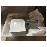 (40) 7.25' Square Plates