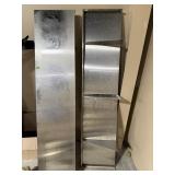 (2) Wall-Mount Stainless Steel Shelves