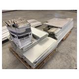 Pallet of Metal Shelving Components