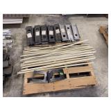 Pallet of Metal Shelving Components