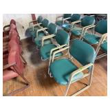 (5) Padded Arm Chairs