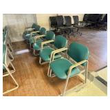 (6) Padded Arm Chairs