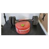 Gas Can & Axle w/4 Wheels