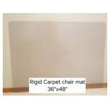 Ridgid Carpet Chair Mat 36x48