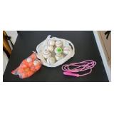 Baseballs, Jumprope, Plastic Balls