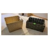 (2) Decorative Organizer Baskets