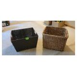 (2) Decorative Organizer Baskets