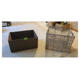 (2) Decorative Organizer Baskets