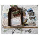 Vintage Postcards, Rockwell Lithos, Jewelry