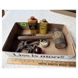 Vintage Tools, Tins, Etc.