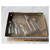 Vintage Glass Milk Bottles
