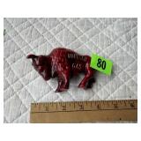 Cast Iron Buffalo Gas Coin Bank