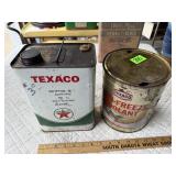 Texaco Oil Cans