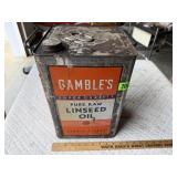 Gamble's Linseed Oil Can
