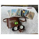 Wuest M-20 Binoculars & Several Road Maps
