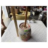 Stoneware Butter Churn