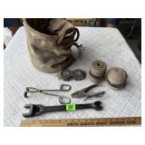 Bell System Bag, Vintage Tools, String, Tape
