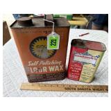 Gold Seal & Landmark Floor Wax Cans
