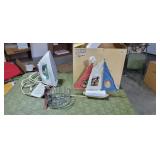 Sailboat Picture Frame, Clothes Iron, Etc.
