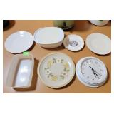 Plates, Clock, Etc.