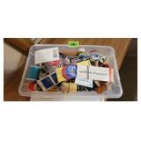 Box of Sewing Supplies