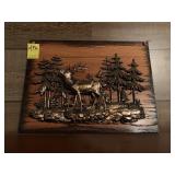 3D Metal Deer Wall Art