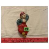 Vintage Chalkware Dutch Boy Wall Hanging