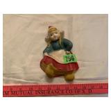 Vintage Chalkware Dutch Girl Wall Hanging