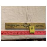 Vintage Advertising Level & Yardstick