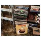 Large Stack of Vinyl Records