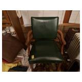 Padded Leather Arm Chair