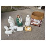 Blowmold Nativity Decorations