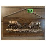 Raised Copper Buffalo Wall Art