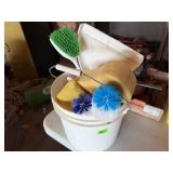 Bucket w/ Cleaning Supplies