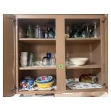 Contents of Cupboard, Glasses, etc