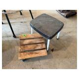 Roller Cart & Step Stool