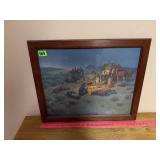 Framed "Custer