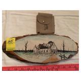 Old Randall Chapel Painting, SD Leather Pouch