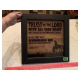 "Trust in the Lord..." Framed Wall Art