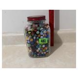Glass Jar of Marbles (Full)