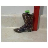 Carnival Glass Boot Toothpick Holder