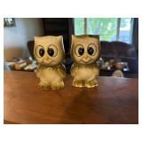 Vintage Owl Salt & Pepper Shakers