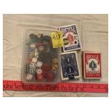 Vintage Dice, Game Pieces & Card Decks
