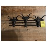 Small Metal Long-Horn Wall Hooks