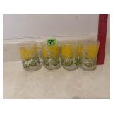 Set of Sunflower Glasses