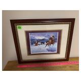 Native American Sketch Print Framed