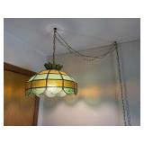 Hanging Stained Glass Lamp